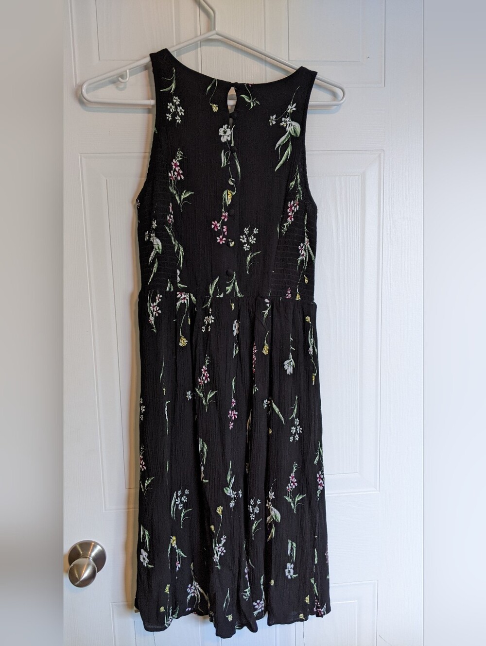 Reitmans Black Floral Sleeveless Dress Size Small - Picture 2 of 8